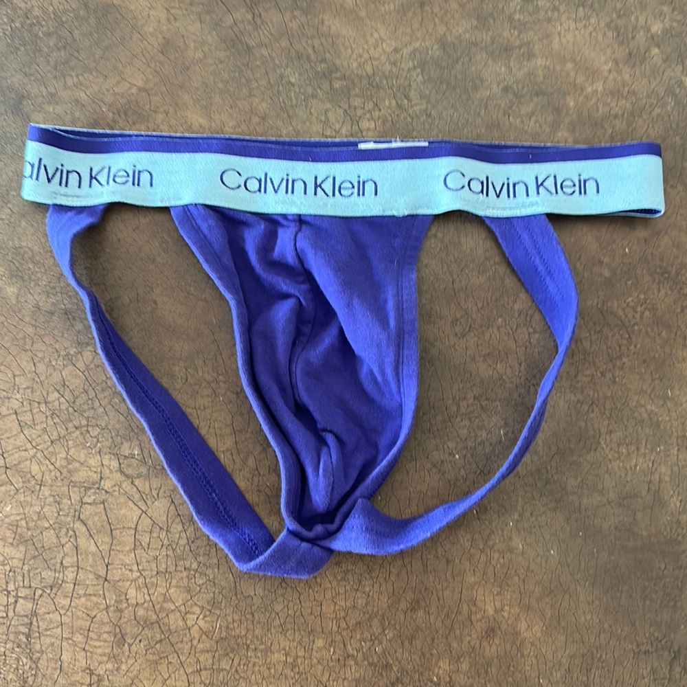 Men’s purple, Calvin Klein Jock size small
